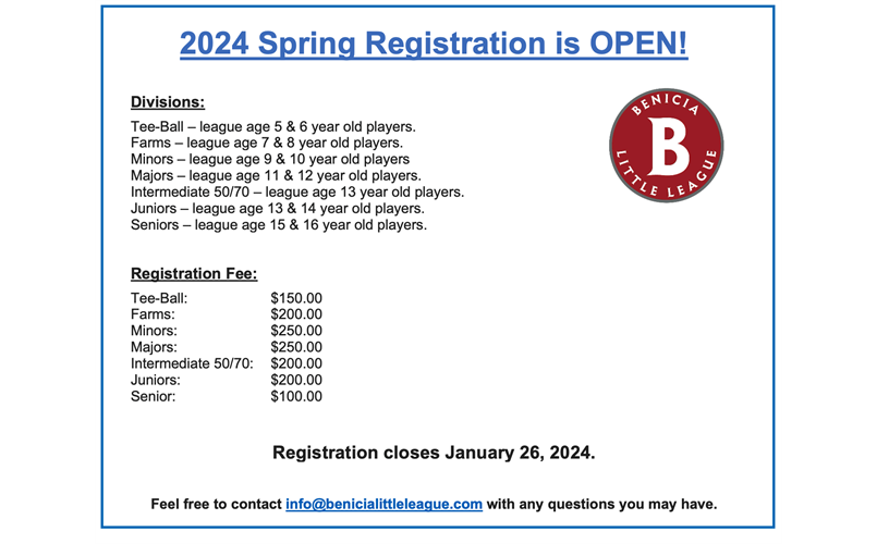 2024 Spring Registration 