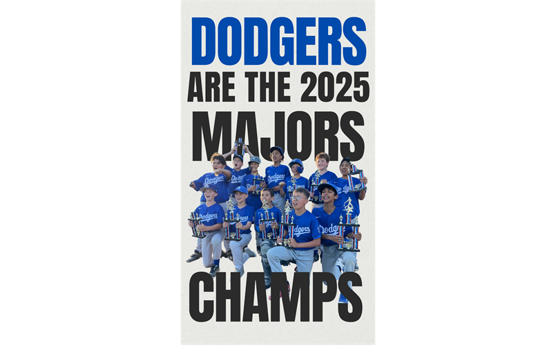 2025 Majors Division Champions - DODGERS