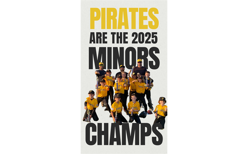 2025 Minors Division Champions - PIRATES