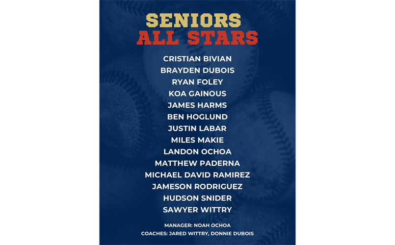 2026 BLL Senior's District All-Star Team